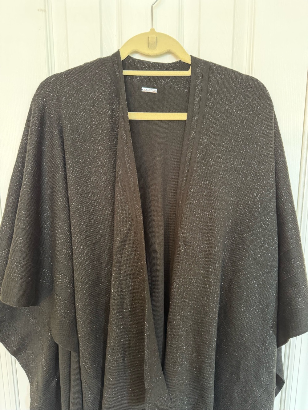 Ralph Lauren Shine Border Ruana Shrug - Picture 10 of 12